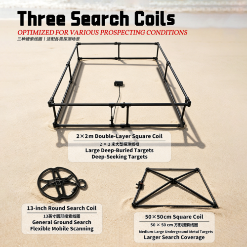 TH-1080��ͼ5Ӣ�� TREASURE HUNTER PULSED METAL DETECTOR TH-1080(1.5m or 2m)