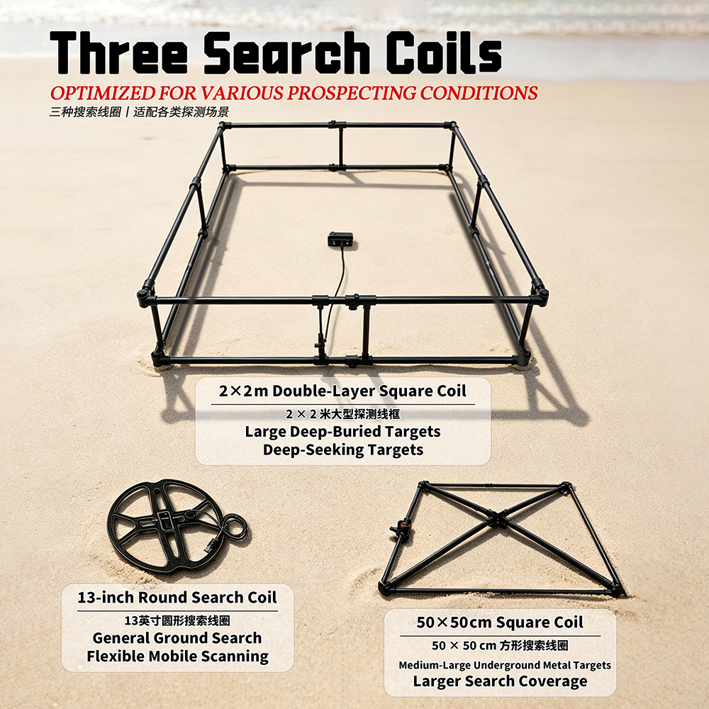 TH-1080��ͼ5Ӣ�� TREASURE HUNTER PULSED METAL DETECTOR TH-1080(1.5m or 2m)