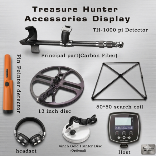 Complete accessories TREASURE HUNTER PULSED METAL DETECTOR TH-1000